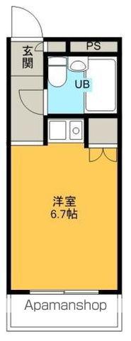 プリエール玉津(ワンルーム/2階)の間取り写真