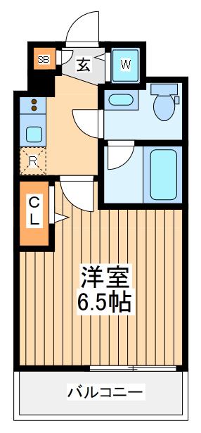 シーネクス横濱阪東橋2(1K/10階)の間取り写真