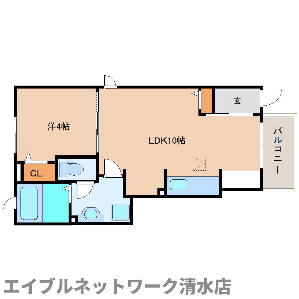 ベル クレール(1LDK/1階)の間取り写真