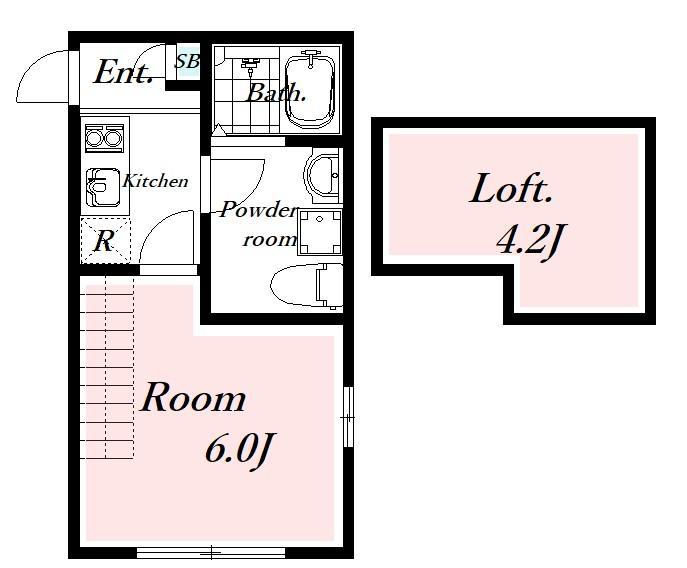 OREO日吉(1K/2階)の間取り写真