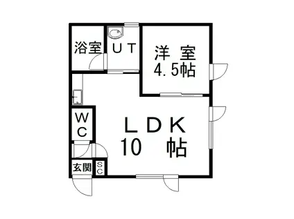 APOROG7(1LDK/1階)の間取り写真