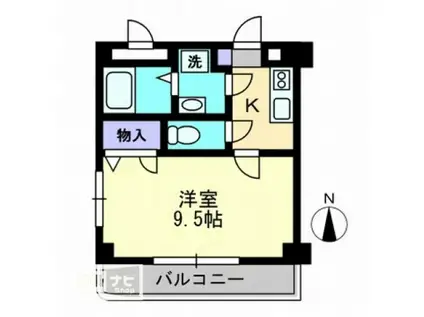 AT・LIFE大門(1K/3階)の間取り写真