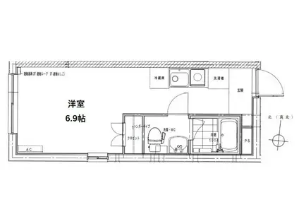 リノ西落合(ワンルーム/1階)の間取り写真