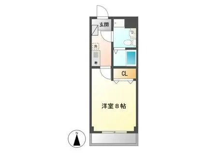 T-SQUARE(1K/3階)の間取り写真