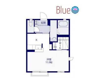 COSTA PISO TSUJIDO(ワンルーム/1階)の間取り写真