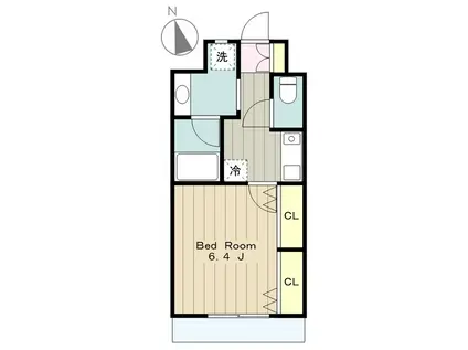 QUIET クアイエット(1K/1階)の間取り写真