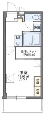 ナーラック天城(1K/2階)の間取り写真
