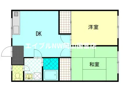 フジマンション(2DK/1階)の間取り写真