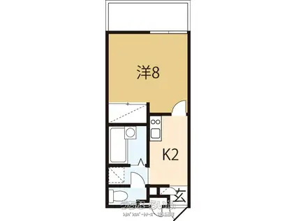 YOMITAN NEWS BASE(1K/1階)の間取り写真