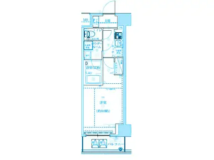 MAXIV OJI TRADIS(1K/9階)の間取り写真