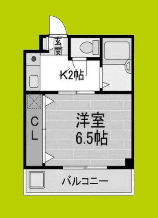 アビタシオン23(1K/3階)の間取り写真