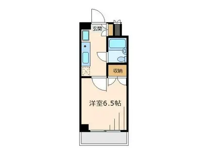 センターコア(1K/3階)の間取り写真