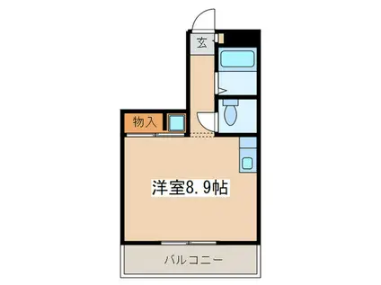 BAAN萬(ワンルーム/3階)の間取り写真