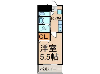 マンハイム24(1K/1階)の間取り写真