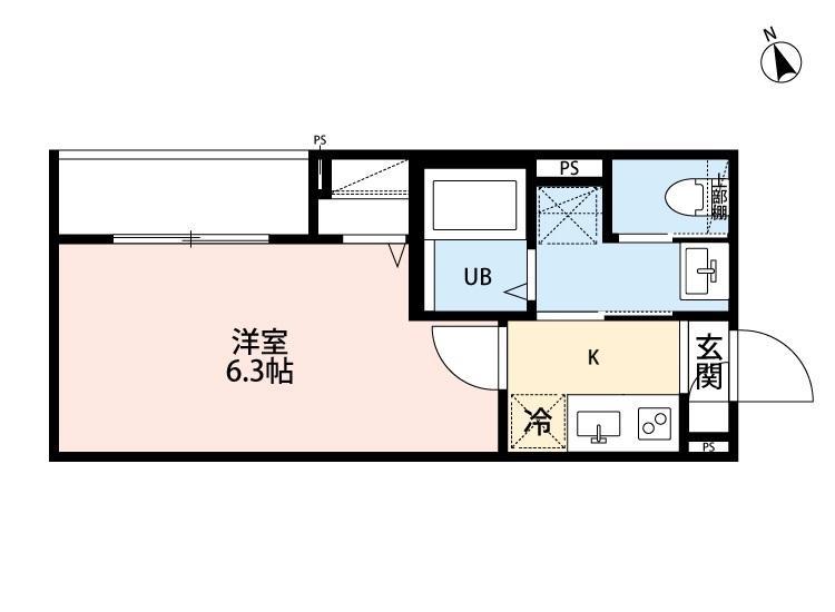 ROBOT HOME 舎人(1K/2階)の間取り写真