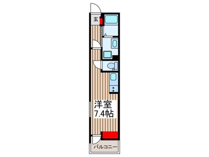 FIKA 大宮日進(ワンルーム/1階)の間取り写真