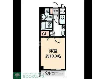 グレーシア名駅南(1K/4階)の間取り写真