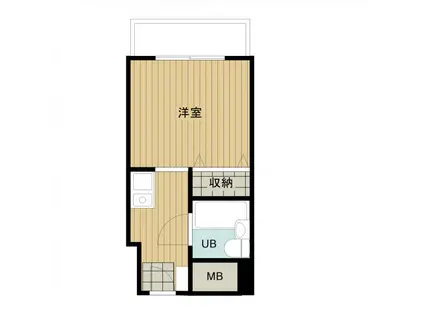 エスタ茨木(1K/3階)の間取り写真