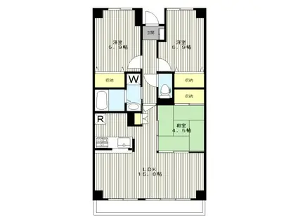 リヴィエール新横浜(3LDK/3階)の間取り写真