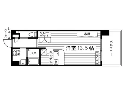 S-FORT大分駅前(ワンルーム/8階)の間取り写真