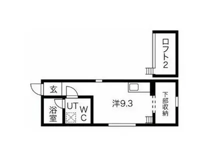 CASA CIRUELA(1K/1階)の間取り写真