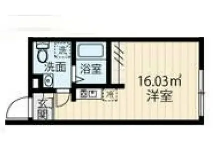 マンション 板橋区蓮根2丁目(ワンルーム/3階)の間取り写真