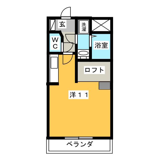 スターブル(ワンルーム/2階)の間取り写真