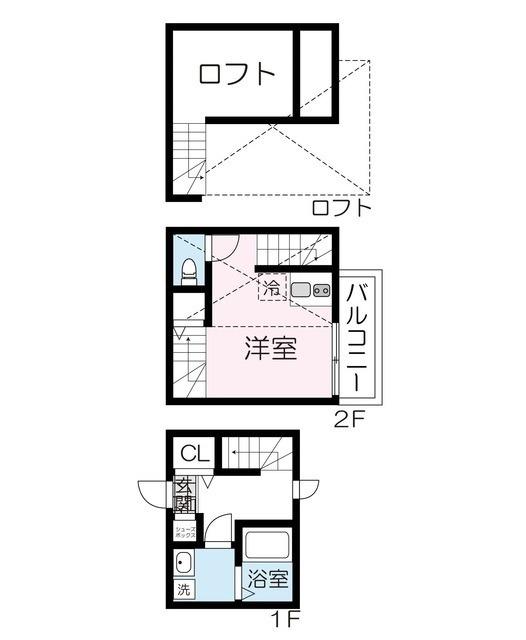 MAISON WISTERIA(ワンルーム/1階)の間取り写真