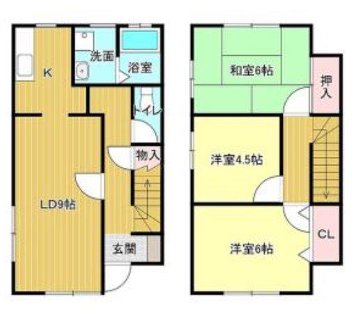 フォレストヴィラI(3LDK/1階)の間取り写真