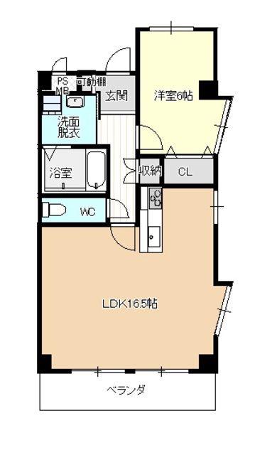 コーポ中野(1LDK/2階)の間取り写真
