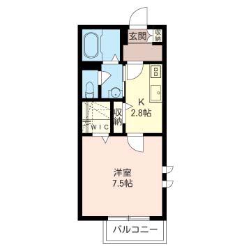 JR埼京線 北与野駅 徒歩8分 2階建 築15年(1K/1階)の間取り写真