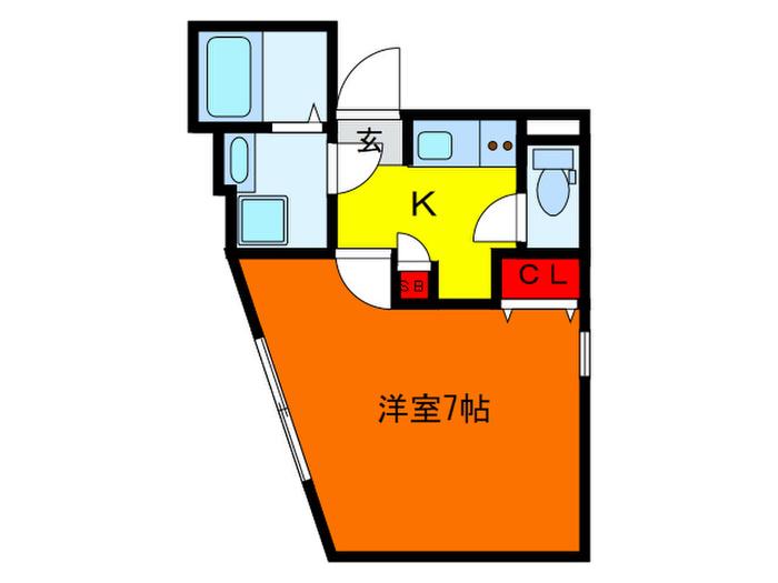 CERES西巣鴨(1K/3階)の間取り写真