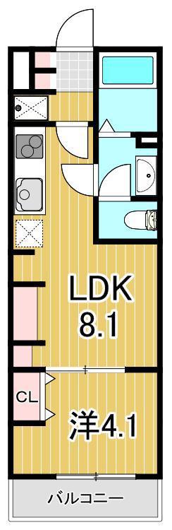 リブリ・グランフォルテ(1LDK/1階)の間取り写真