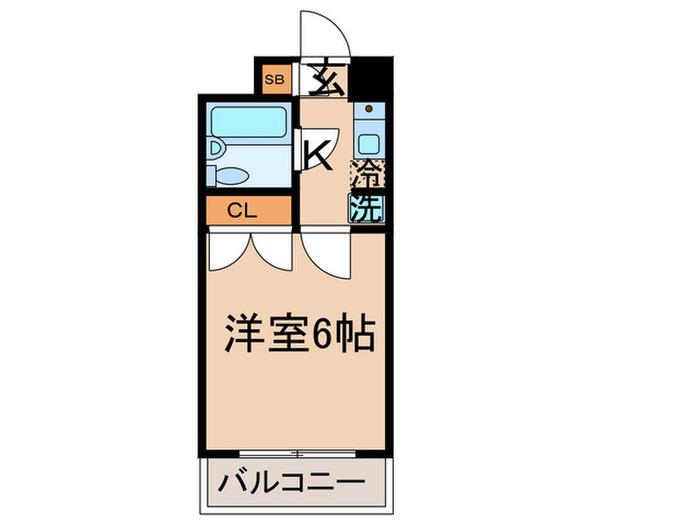 メゾンドリバージュ(1K/3階)の間取り写真