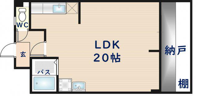 ルネ・シャレード(1SLDK/1階)の間取り写真