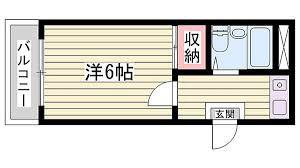 リゾティ北条(1K/3階)の間取り写真