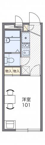 レオパレスKITENEST(1K/2階)の間取り写真