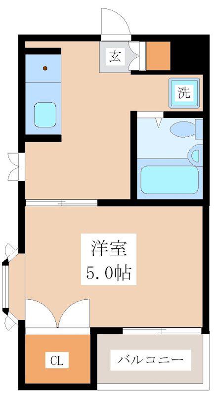 代田グリーンヴィラ(1K/3階)の間取り写真