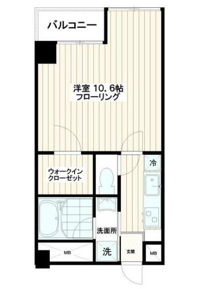 LECIEL本町(1K/3階)の間取り写真