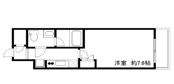 GENOVIA川崎VII(1K/10階)の間取り写真
