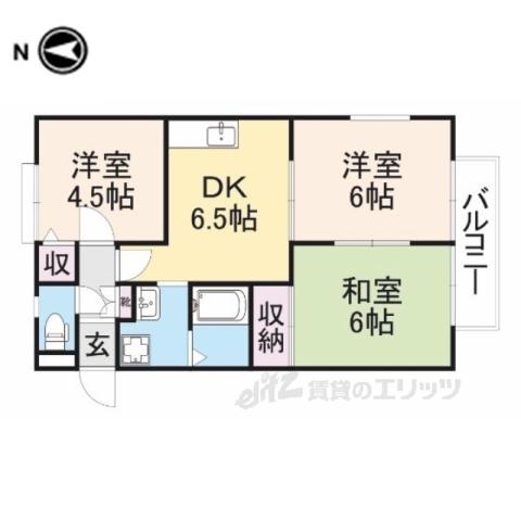 LUSTERーN(3DK/2階)の間取り写真