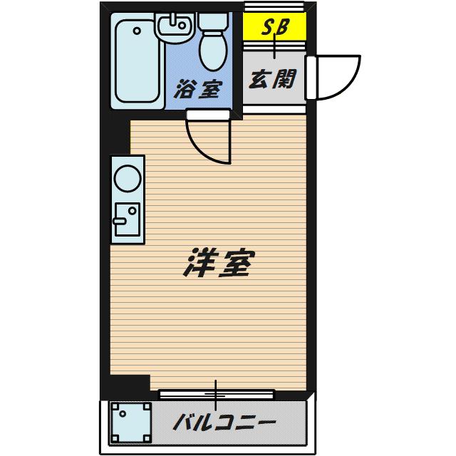 リエールハイム(ワンルーム/3階)の間取り写真