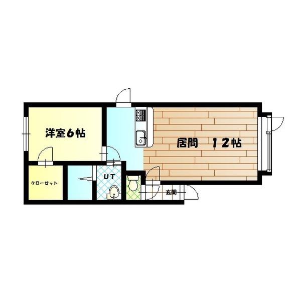 FSD-REAM(1LDK/2階)の間取り写真