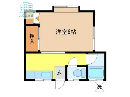 コーポサンシャイン(1K/2階)の間取り写真