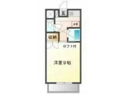 メゾン今井(1K/3階)の間取り写真