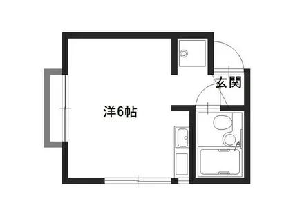 ジョイス英賀保(ワンルーム/2階)の間取り写真