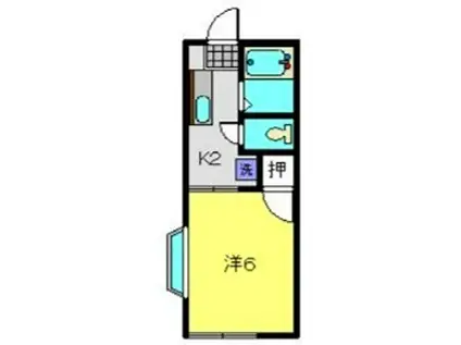 広井荘(1K/1階)の間取り写真