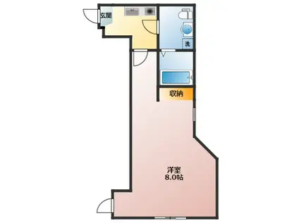 PARK AVENUE MACHIYA(1K/1階)の間取り写真