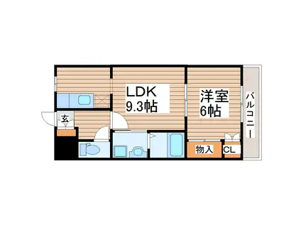 サニープレイスIII(1LDK/1階)の間取り写真