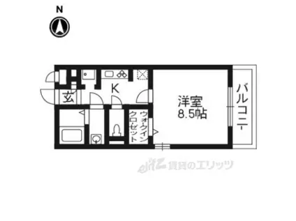 エトワールシャトレ(1K/3階)の間取り写真